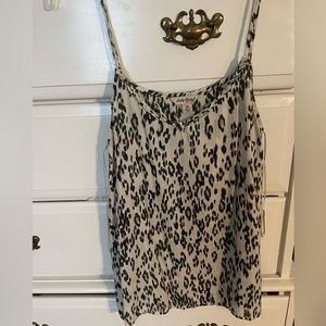 lucky brand cheetah print top